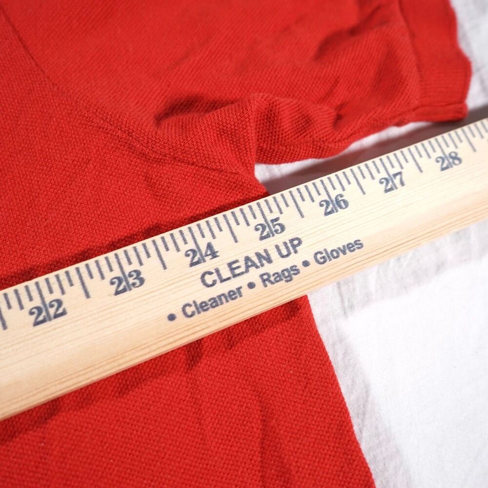 Polo Ralph Lauren Big Triple Pony Polo Shirt Red Mens XL - Picture 5 of 8
